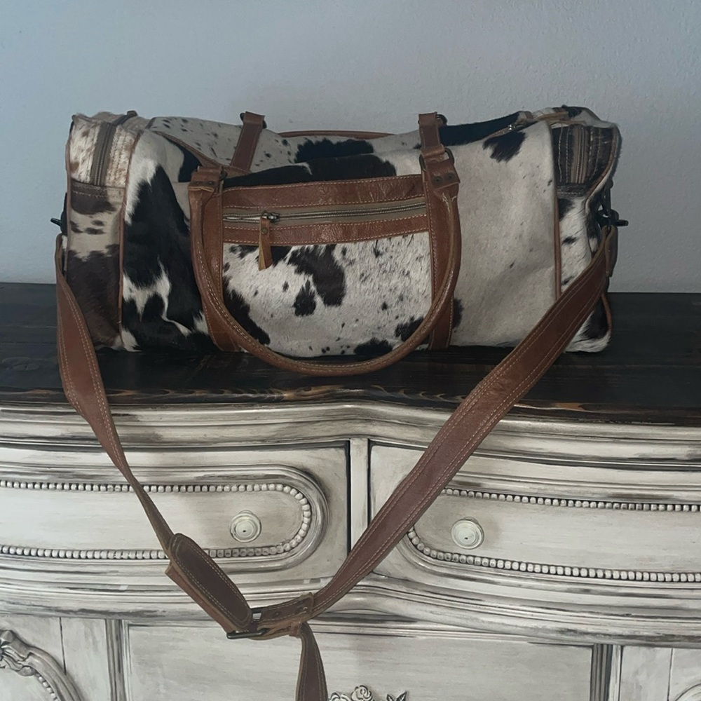 Cowhide Duffel Bag
